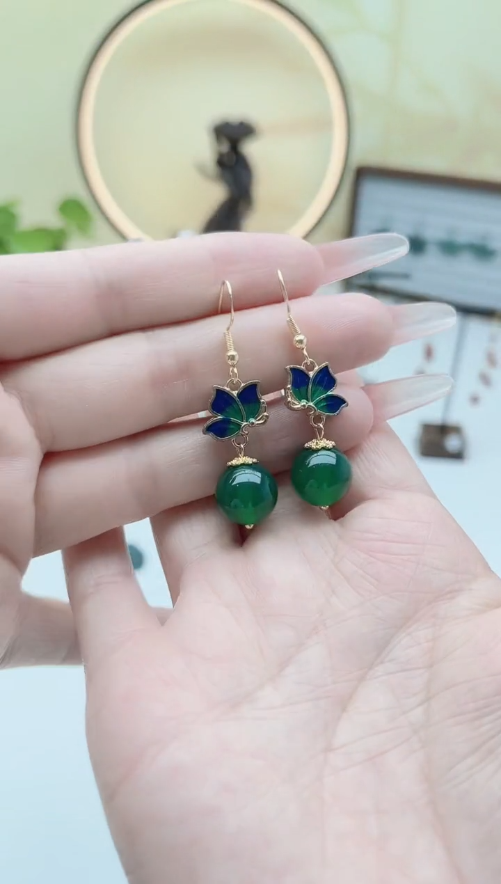 未镶嵌耳饰玛瑙/玉髓635