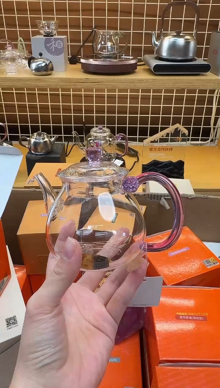 @@禾器晶彩清莲壶浅紫色