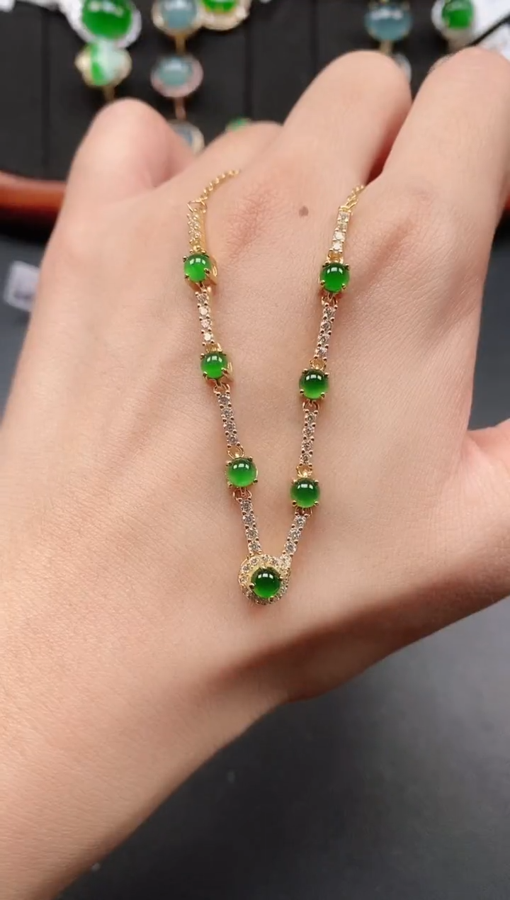 银S925镶嵌戒指翡翠111