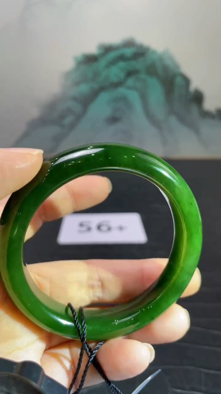未镶嵌手镯和田玉（碧玉）姜**乐56