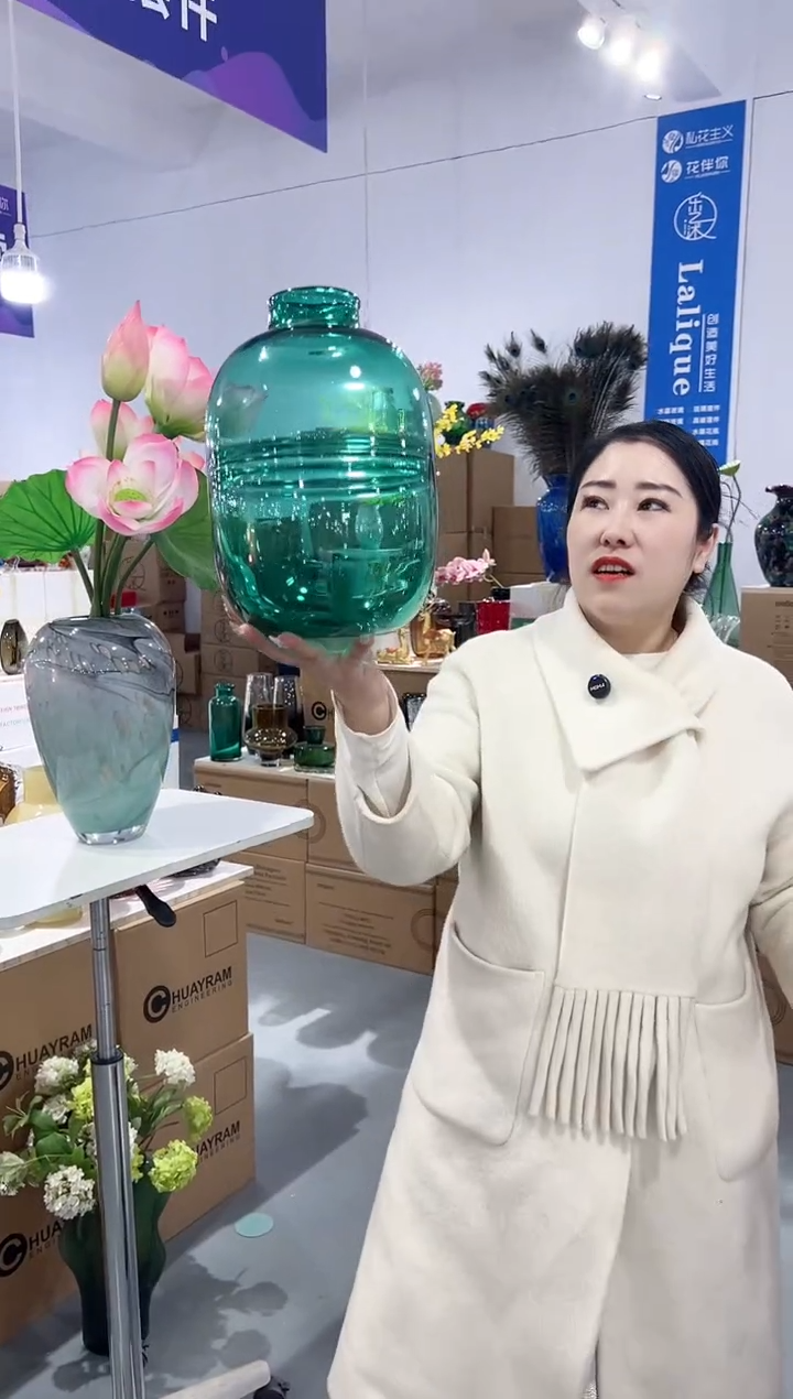 【闪购商品】玻璃花伴你花瓶微瑕-OQ0G