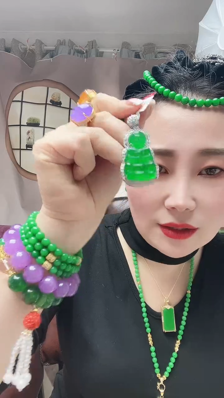 【闪购商品】翡翠颈饰银S925镶嵌X2号