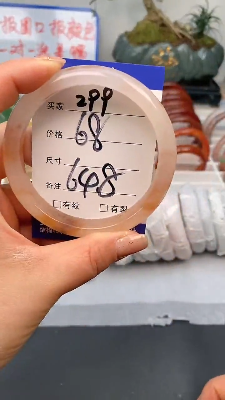 【闪购商品】石英质玉手镯未镶嵌299-64/65多样性发货看清圈口下单