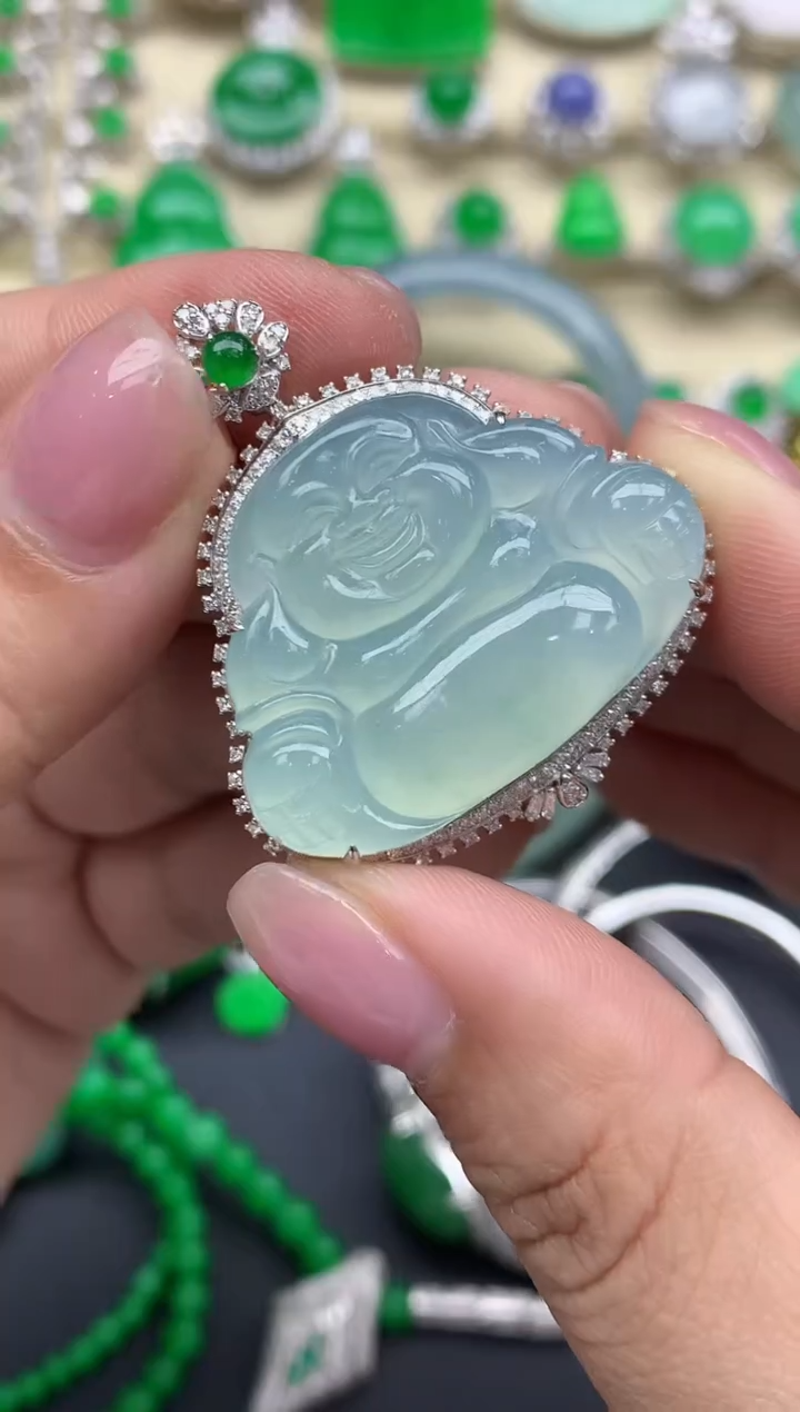 【闪购商品】翡翠颈饰18K金镶嵌647-中国好珍宝