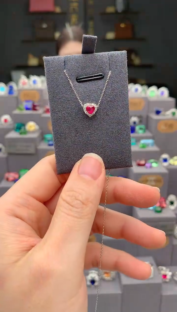 【闪购商品】红宝石颈饰18K金镶嵌39分红宝石项链