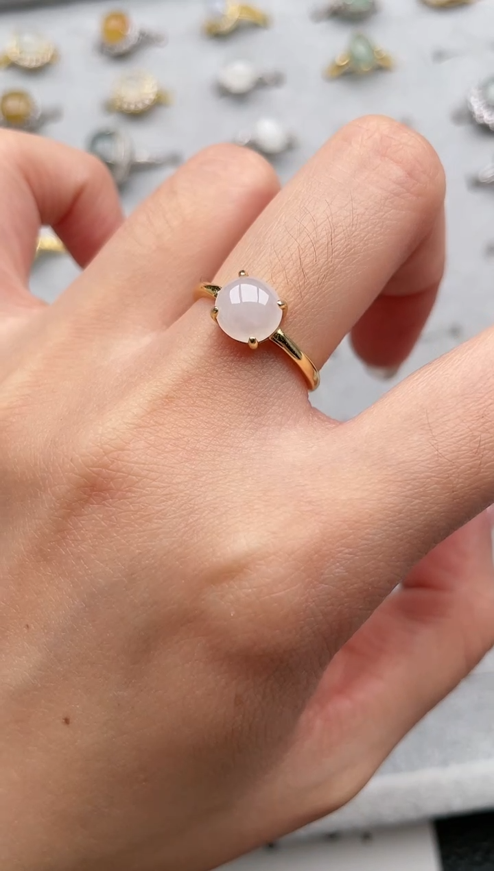 【闪购商品】翡翠戒指银S925镶嵌1111