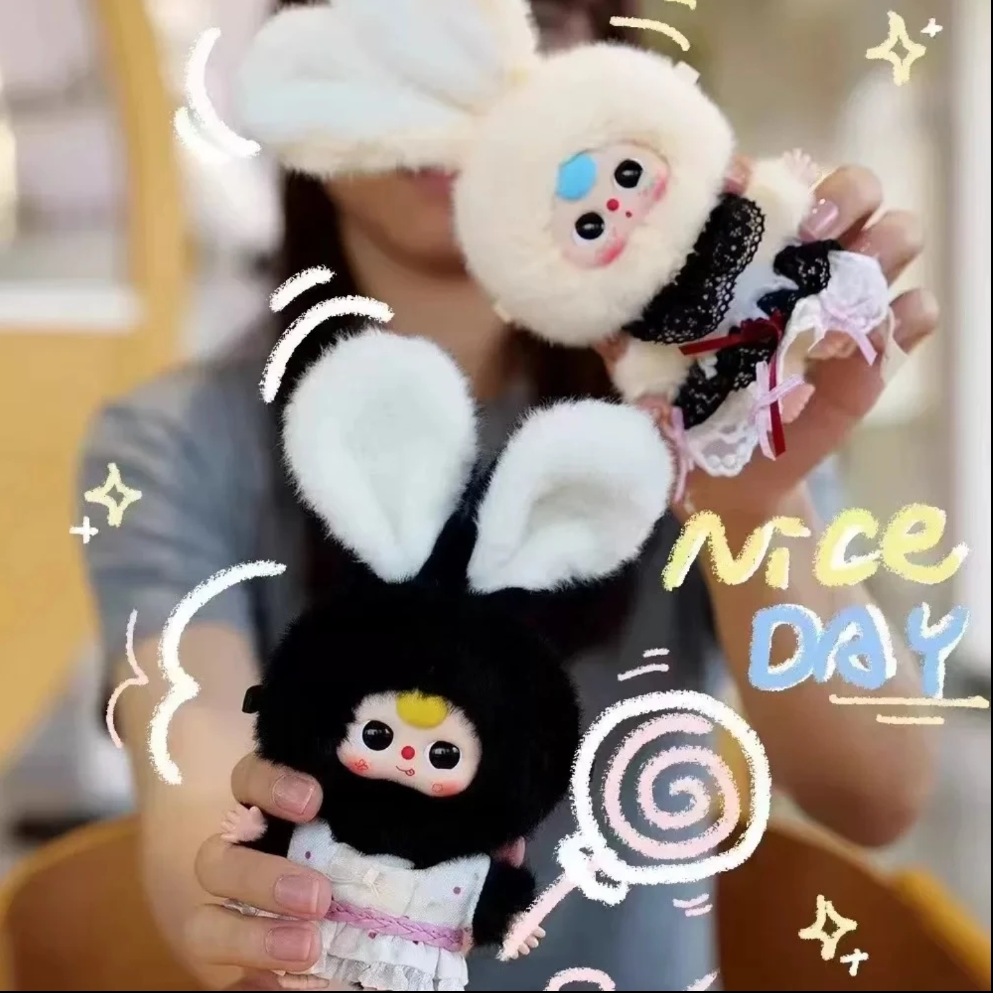 【婷婷专属踩后四】欧莉莉兔小镇三代潮玩毛绒盲盒