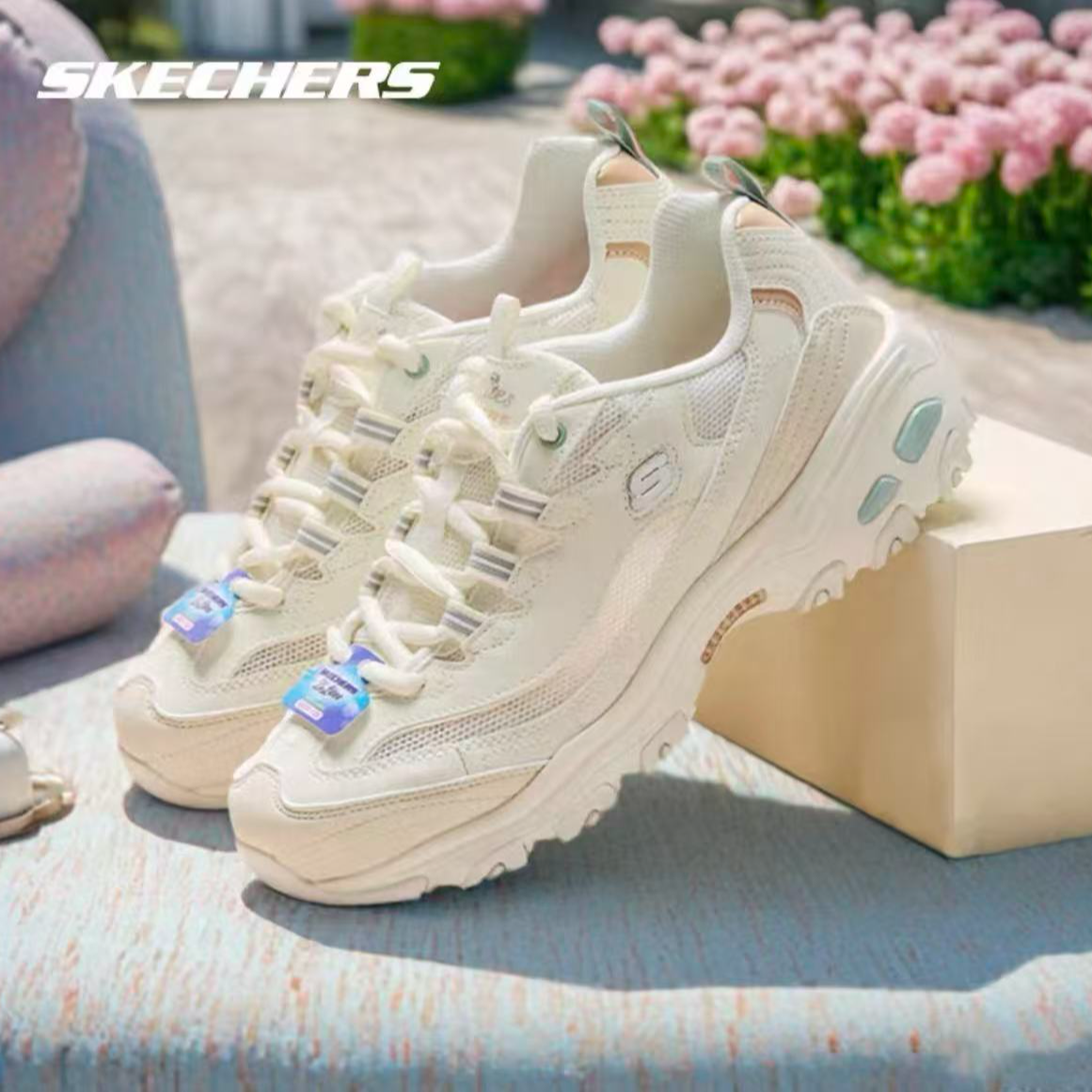 斯凯奇新款春夏透气百搭休闲运动时尚老爹鞋