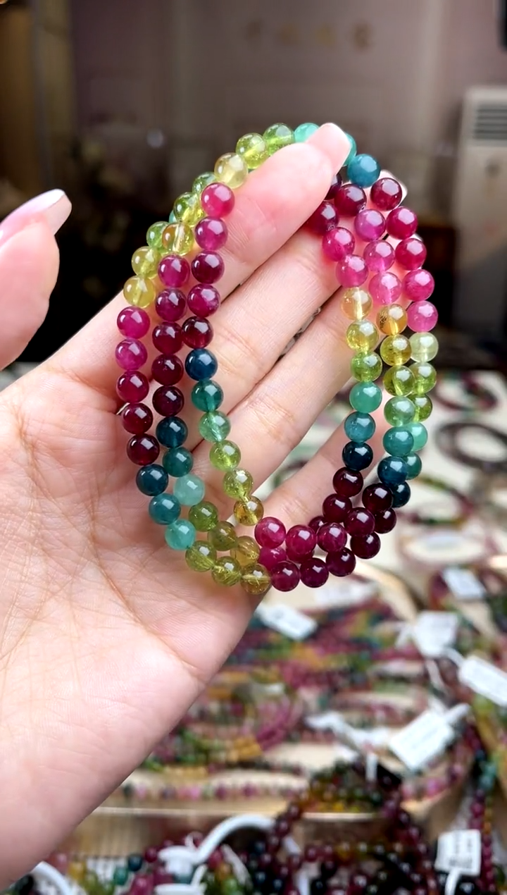 【闪购商品】碧玺/未镶嵌6mm+碧玺多圈多样性发货