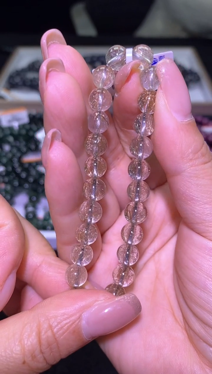 未镶嵌手链水晶魔鬼发单圈-A43-多样性发其一