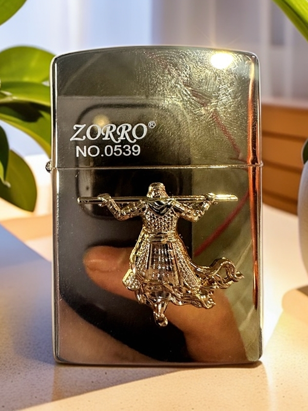 ZORRO【佐罗Z91800A一生所爱贴章金】防风打火机一生所爱——155