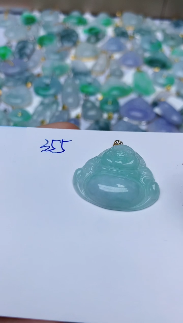 【闪购商品】翡翠颈饰18K金镶嵌天然翡翠A货