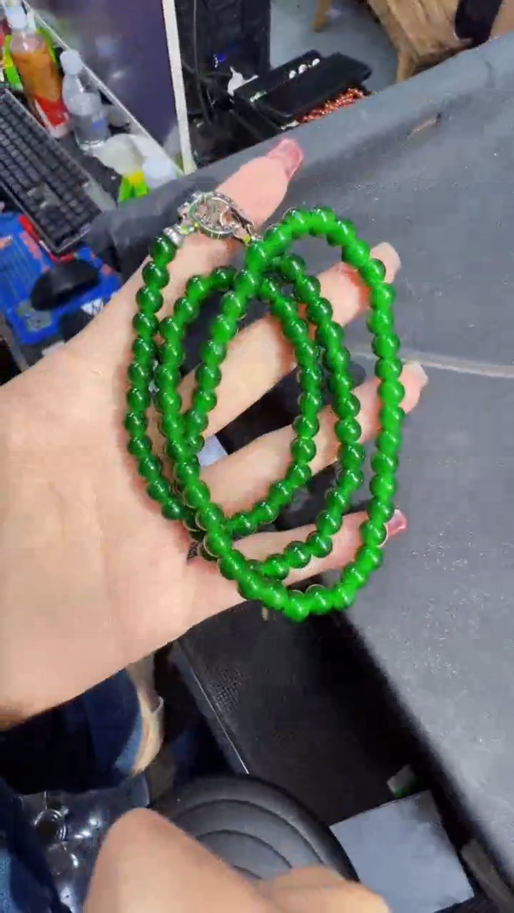 【闪购商品】定制翡翠未镶嵌珠链1