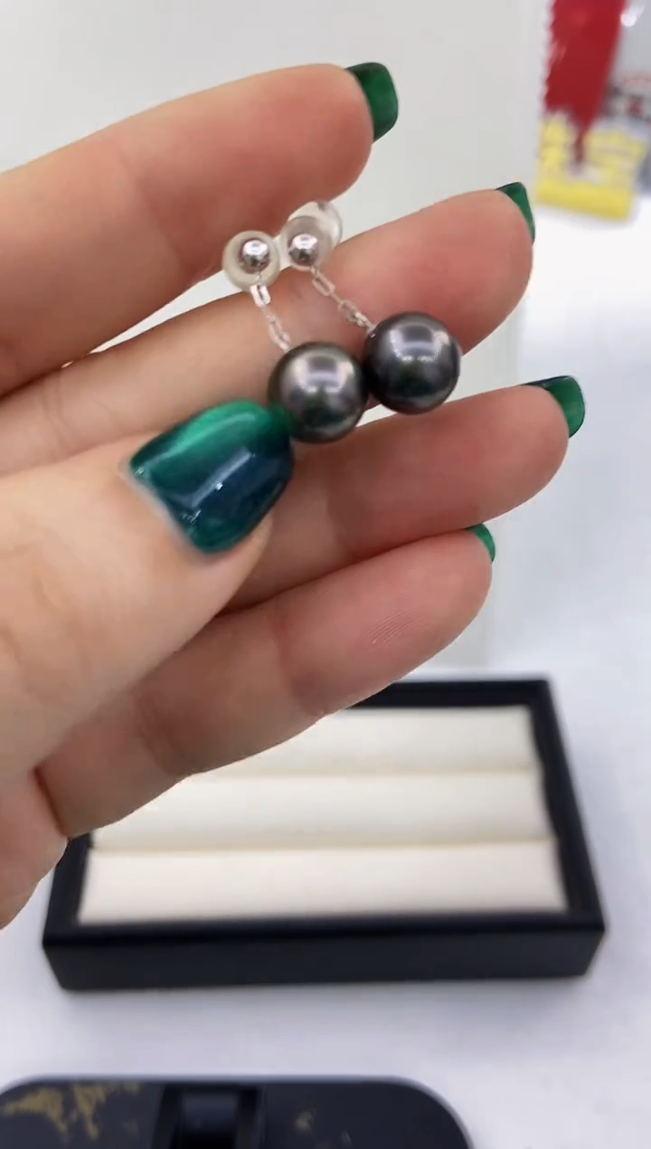 【闪购商品】海水珍珠耳饰18K金镶嵌55