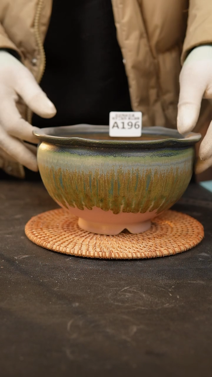 【闪购商品】瓷片196泥泥手工花盆