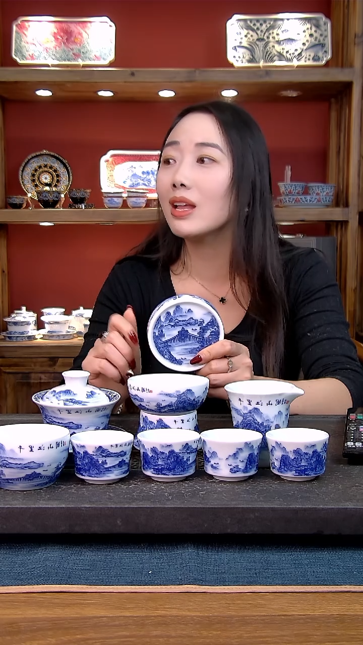 简装家用款9件套 白瓷陶瓷茶具