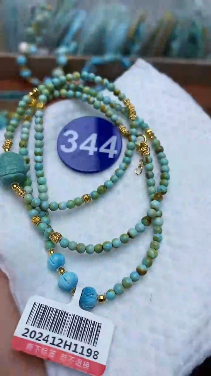 【闪购商品】绿松石项链银S925镶嵌344