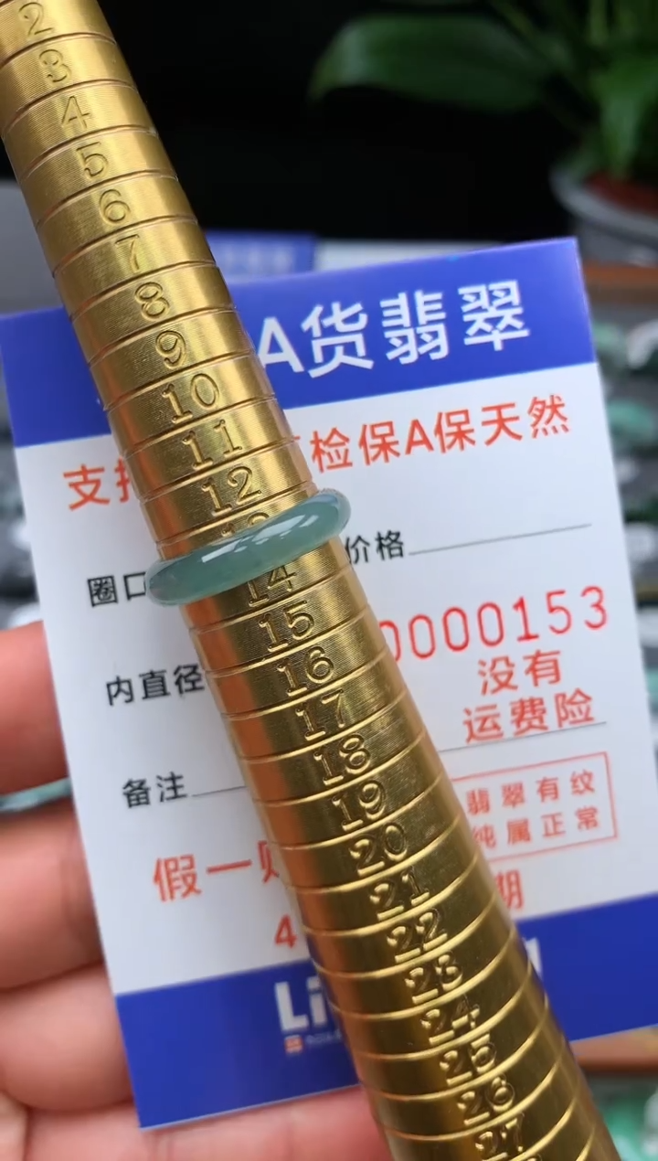 【闪购商品】翡翠戒指未镶嵌13号圈口0153