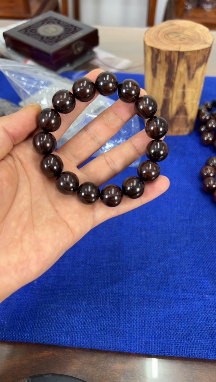手串/手链黄花梨/降香黄檀1.5紫油梨水波纹手串