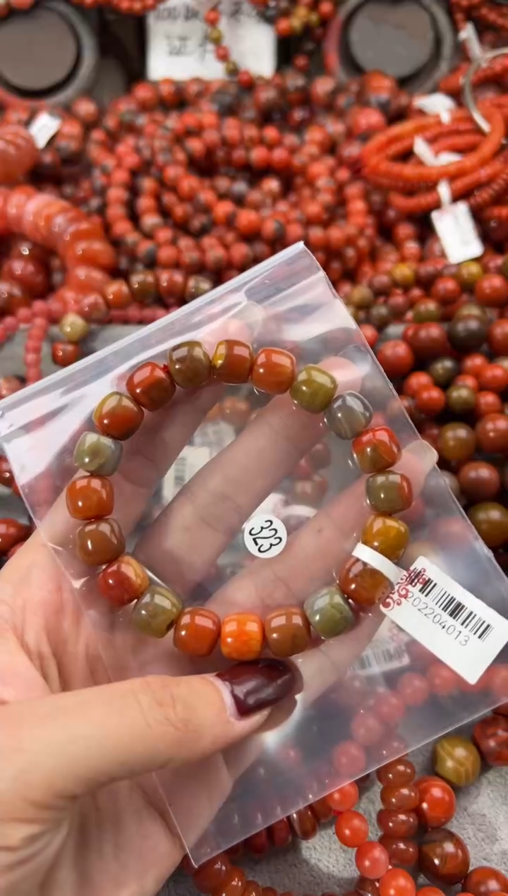 未镶嵌手串南红玛瑙10+