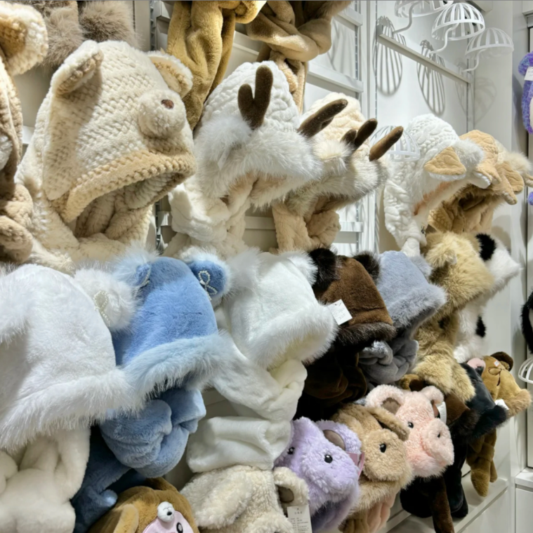 筱才猫珍珠小花童帽5728