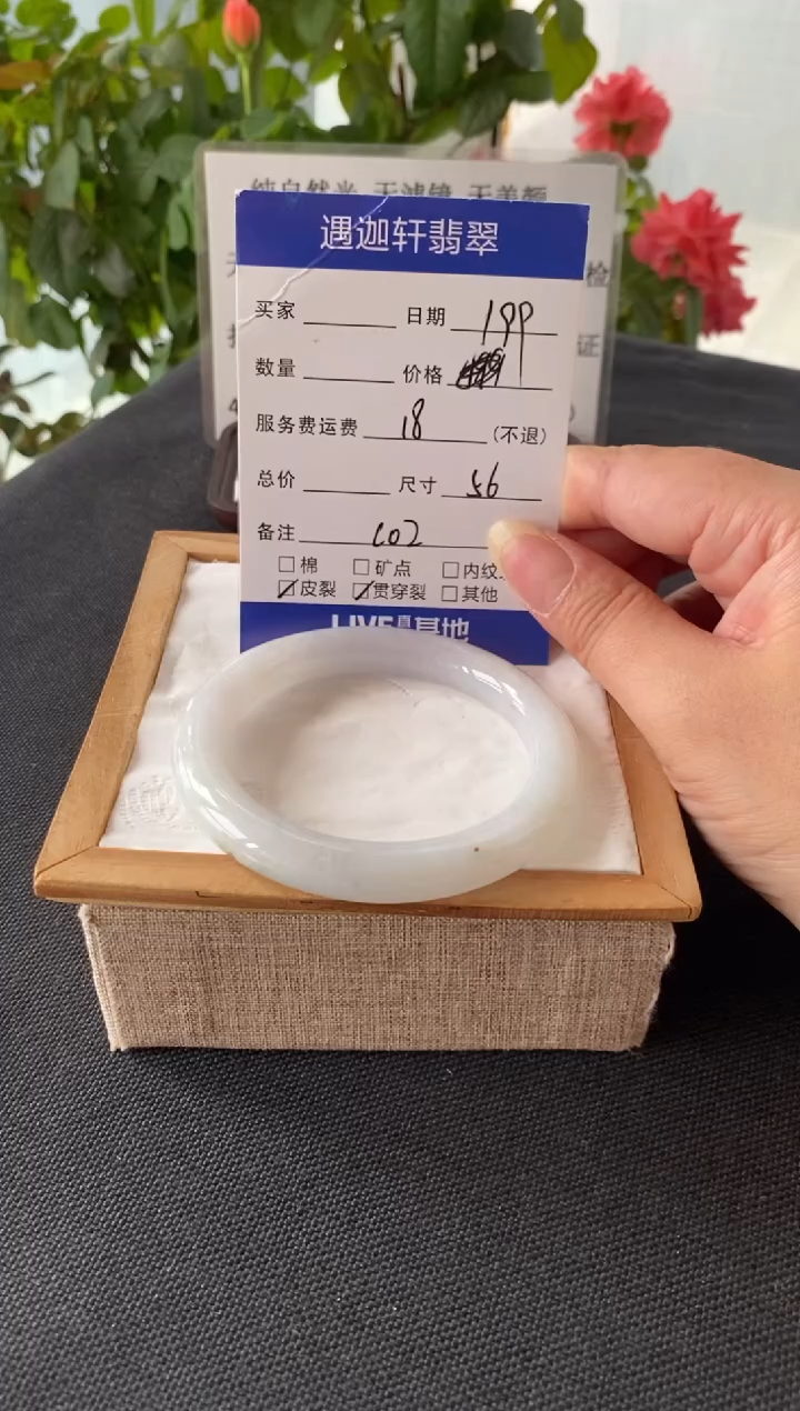 未镶嵌手镯翡翠56圈口 C02编码