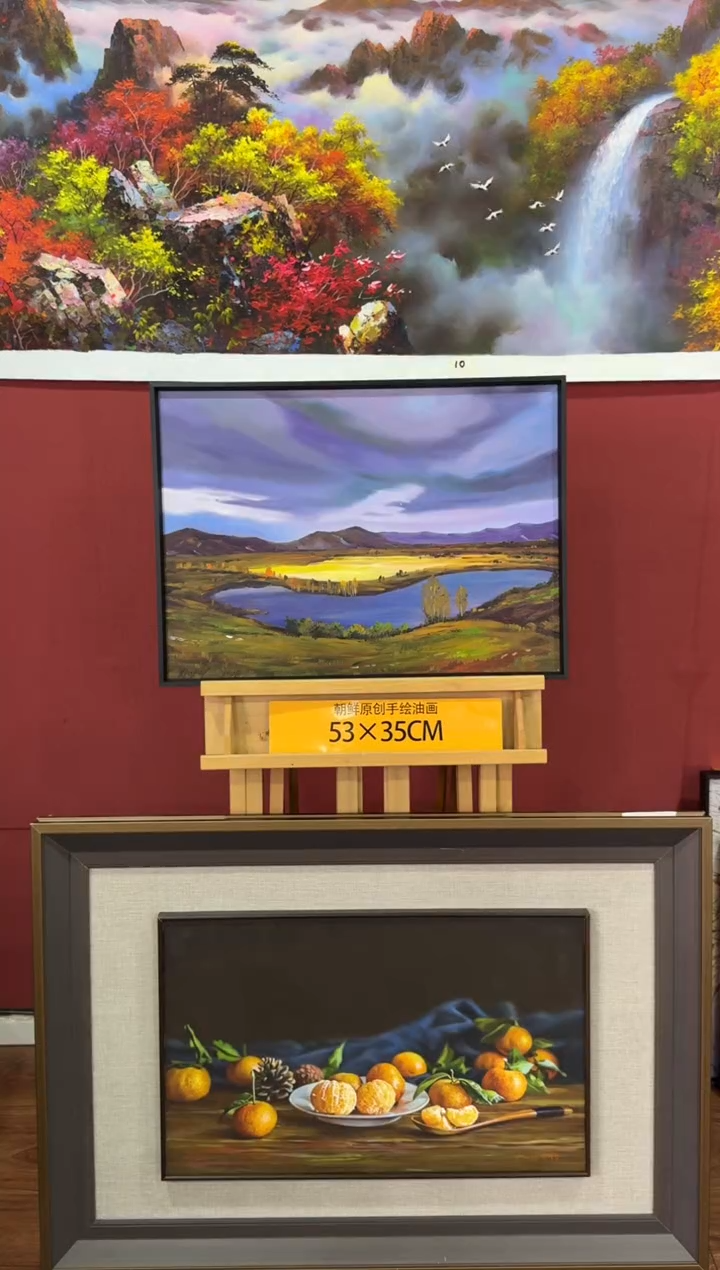油画【85号】朝鲜原创纯手绘孤品油画丨顺丰包邮