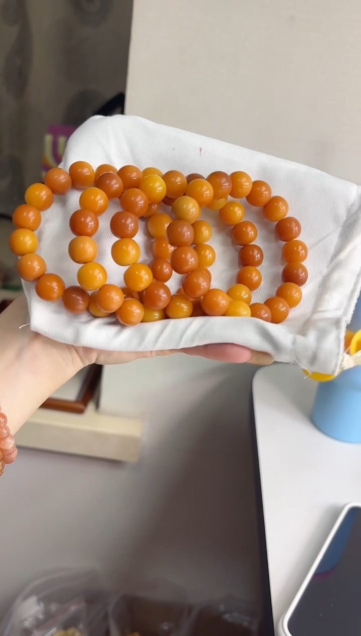手串菩提根/象牙果沐L56爱马仕橘干磨苹果13*14mm手串（现穿）