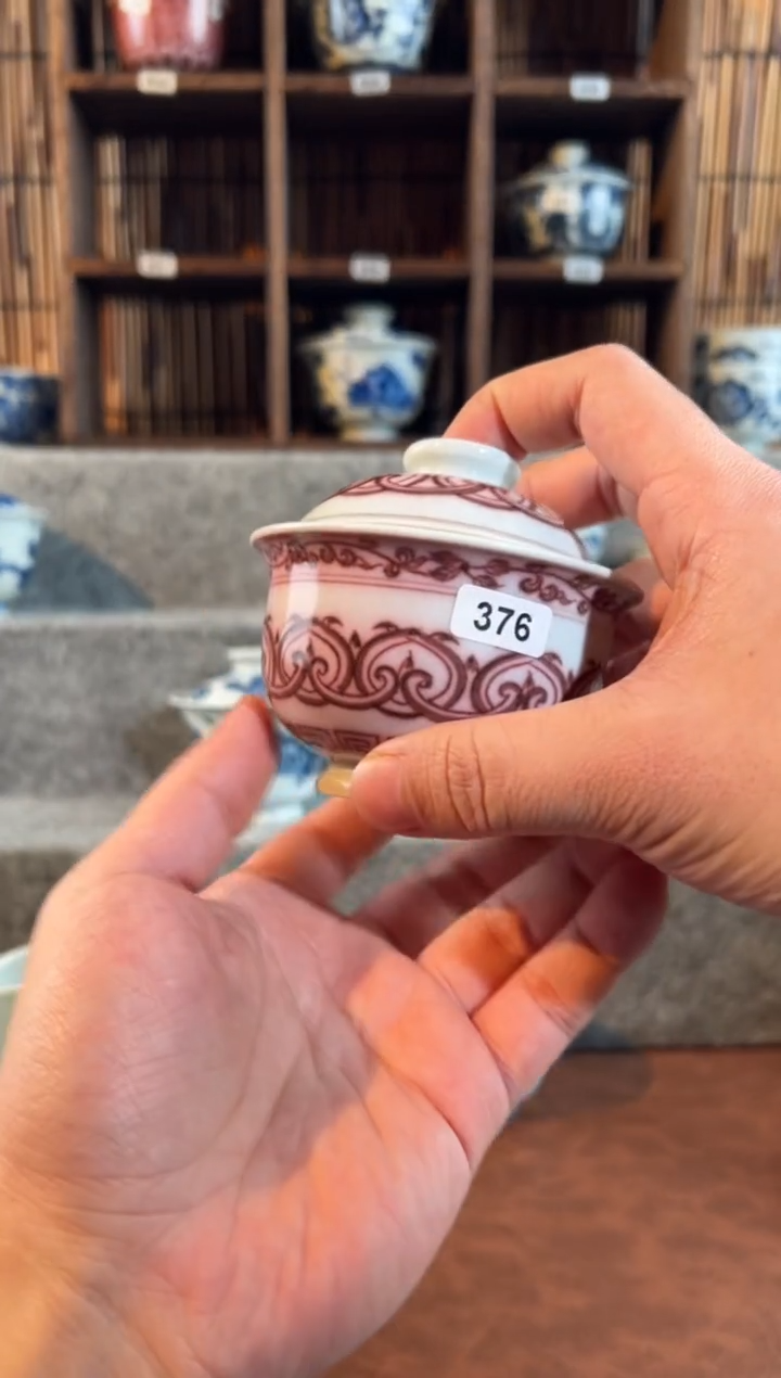 【闪购商品】376天禄言瓷手绘茶器天花板