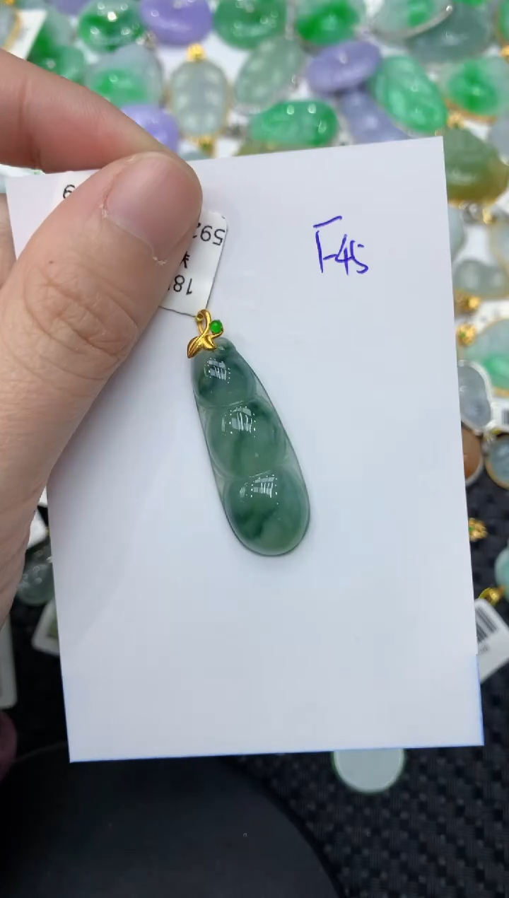 【闪购商品】翡翠颈饰18K金镶嵌11111111111