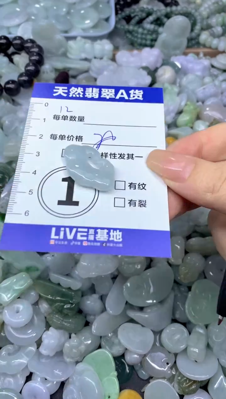 颈饰未镶嵌翡翠天然翡翠A货批量多样性发一件
