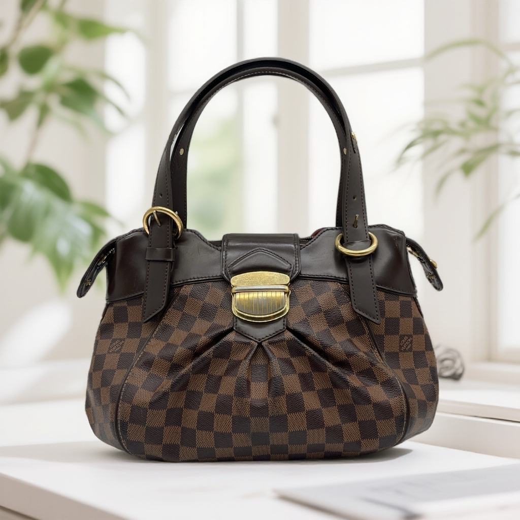 95新 LouisVuitton/路易威登 棕棋盘格单肩包1531 1495