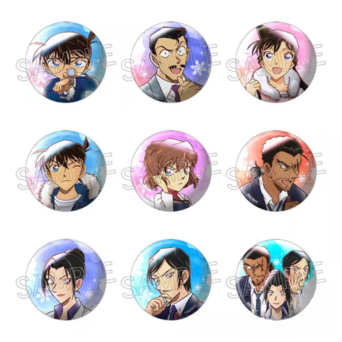 【小Y】日谷-名侦探柯南湿彩吧唧-VOL.6（潮玩盲盒-默认代拆）