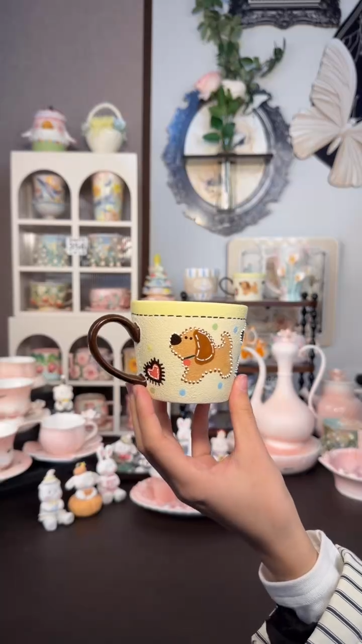 意陶创意设计款陶瓷岩彩磨砂马克