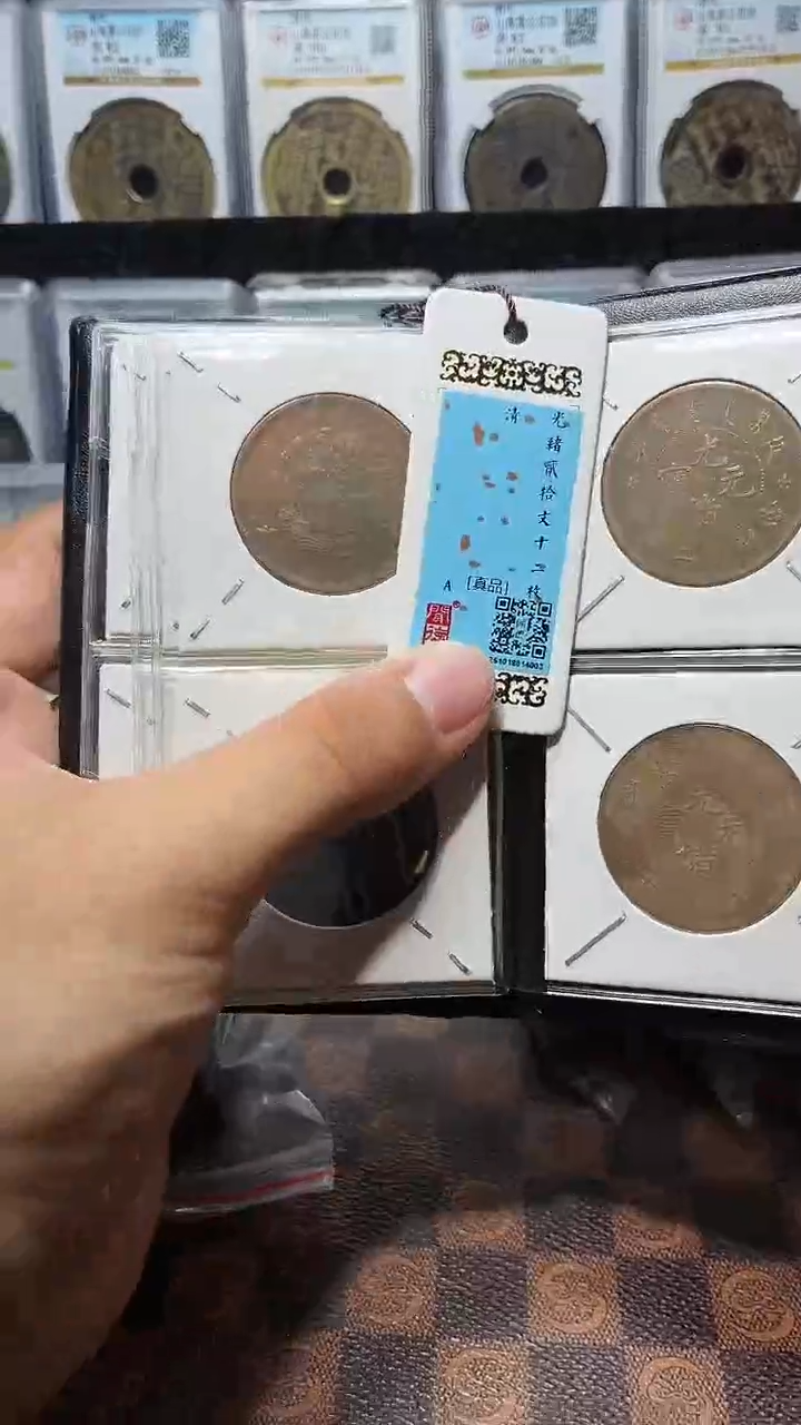 铜A711精品光绪贰拾文十二枚册(斐龍)