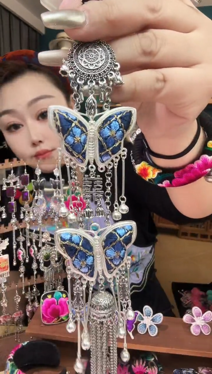 刺绣纯手工民族风刺绣压襟