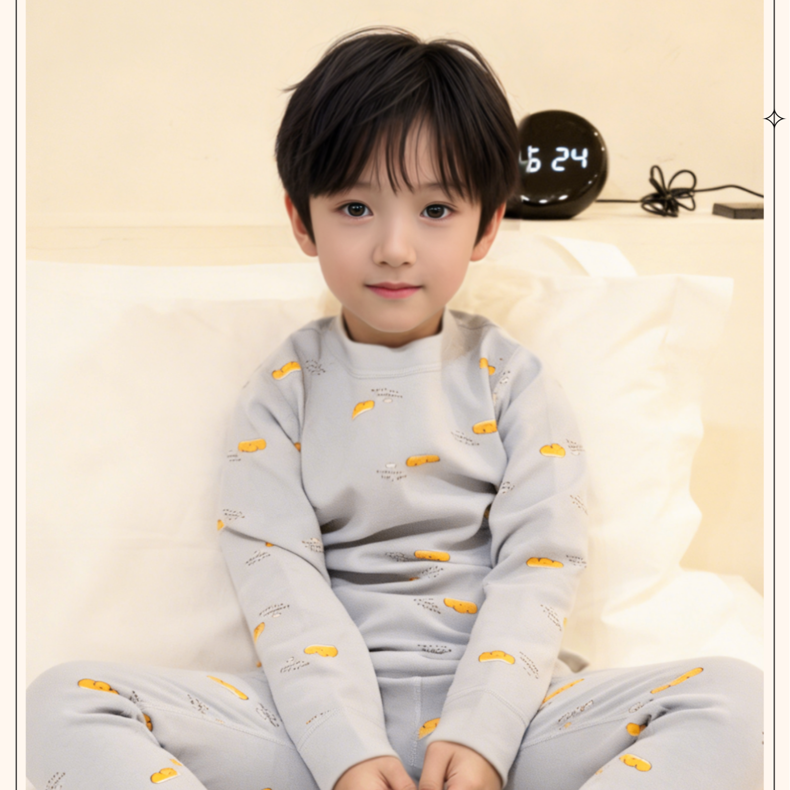 儿童睡衣冬加厚半高领秋衣裤男女童家居服宝宝秋衣裤纯棉打底套装