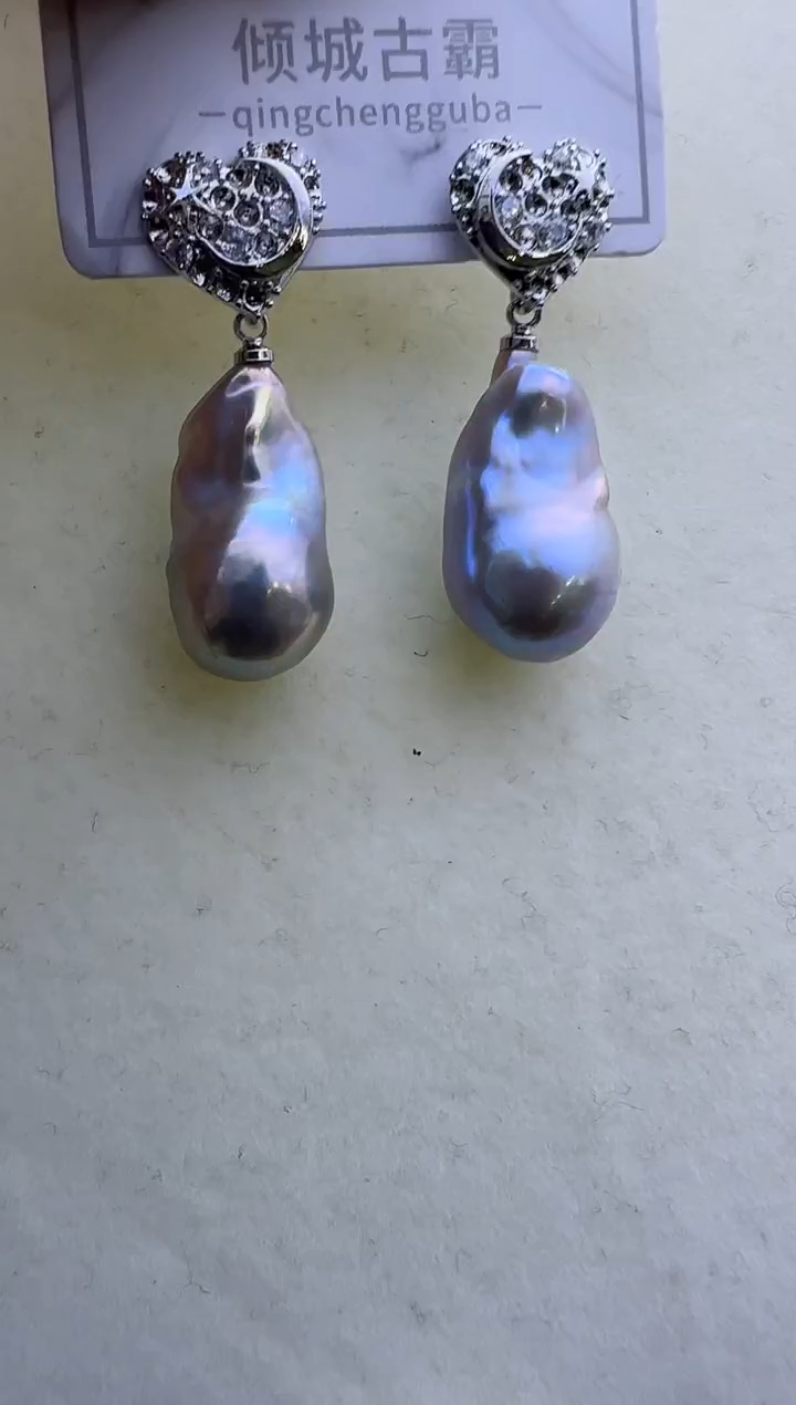 【闪购商品】淡水珍珠耳饰银S925镶嵌728