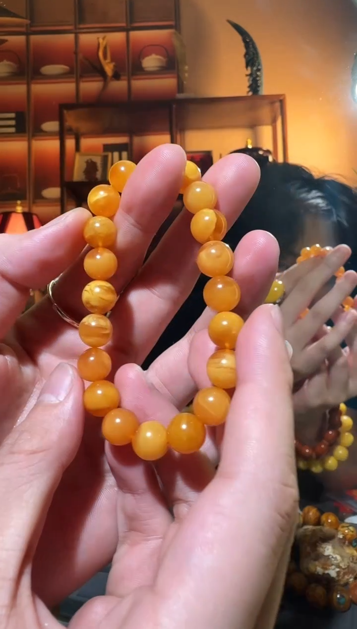 蜜蜡颈饰未镶嵌0864天然蜜蜡珠宝奇石