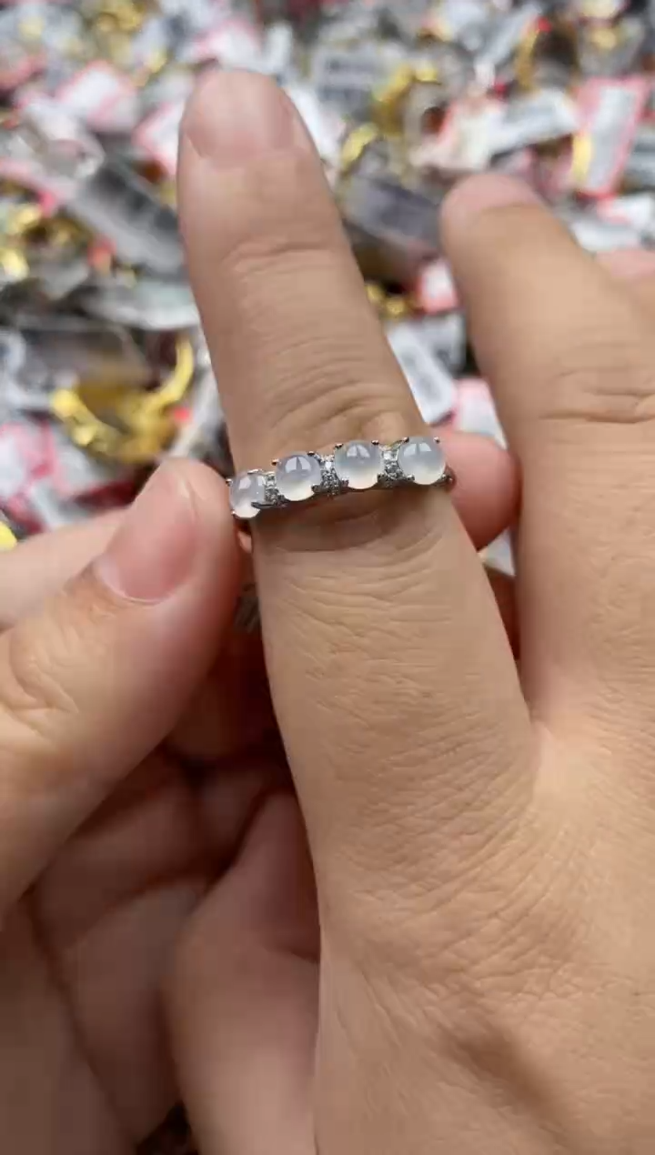【闪购商品】翡翠戒指银S925镶嵌11111---1