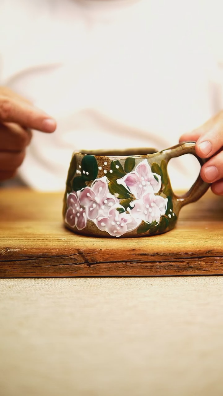 @@陶园瓷舍@@纯手工手绘@高温釉下彩