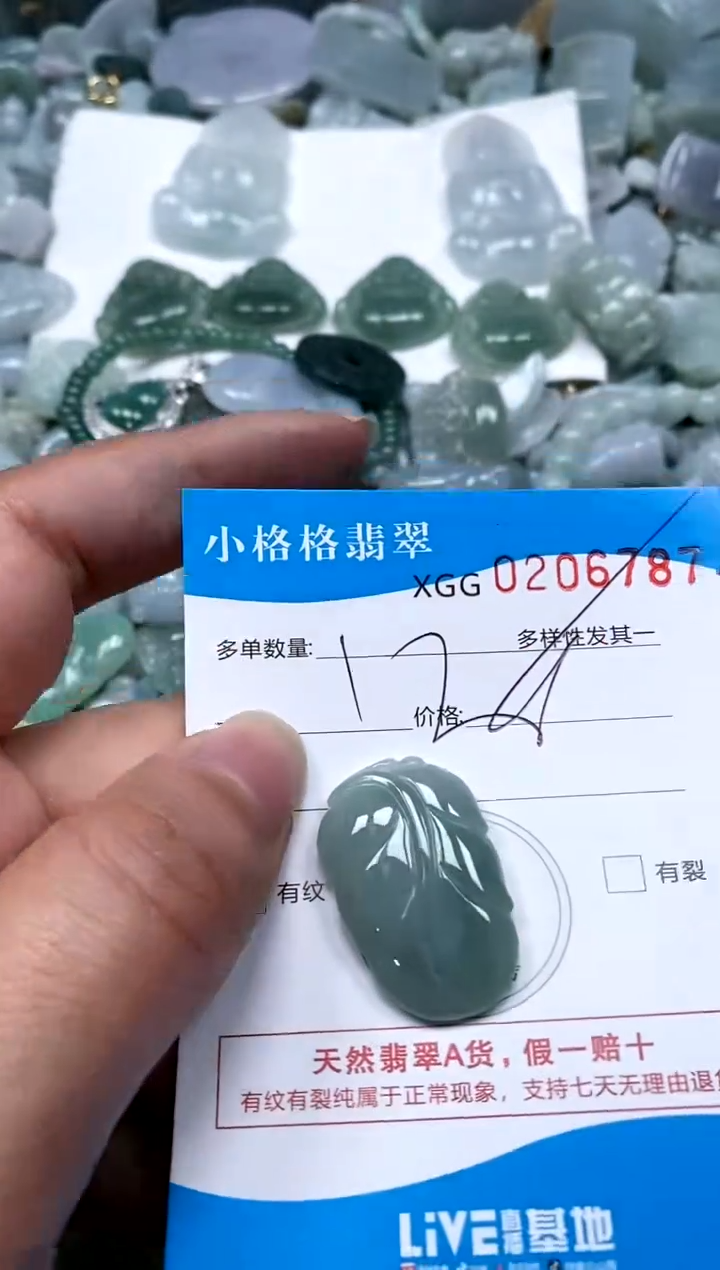 【闪购商品】翡翠颈饰未镶嵌闪购商品0206787