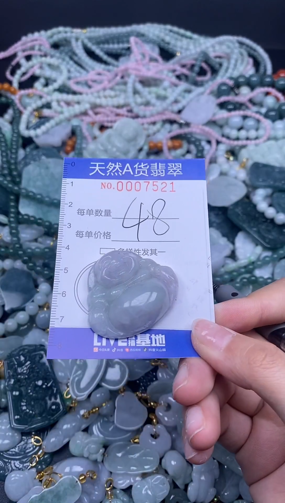 颈饰未镶嵌翡翠天然A货翡翠007521