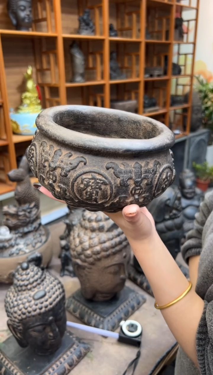 陶土【火山泥】聚宝盆