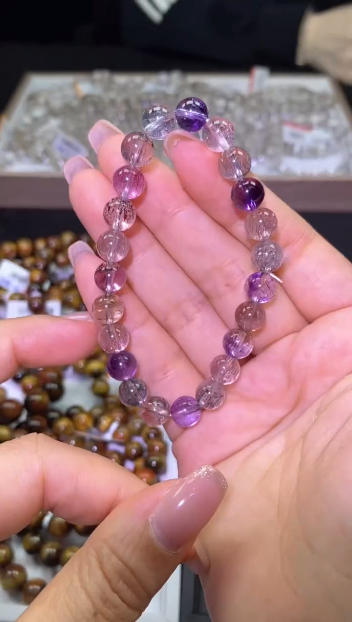 未镶嵌手链水晶桃花醉超七-A29-多样性发其一