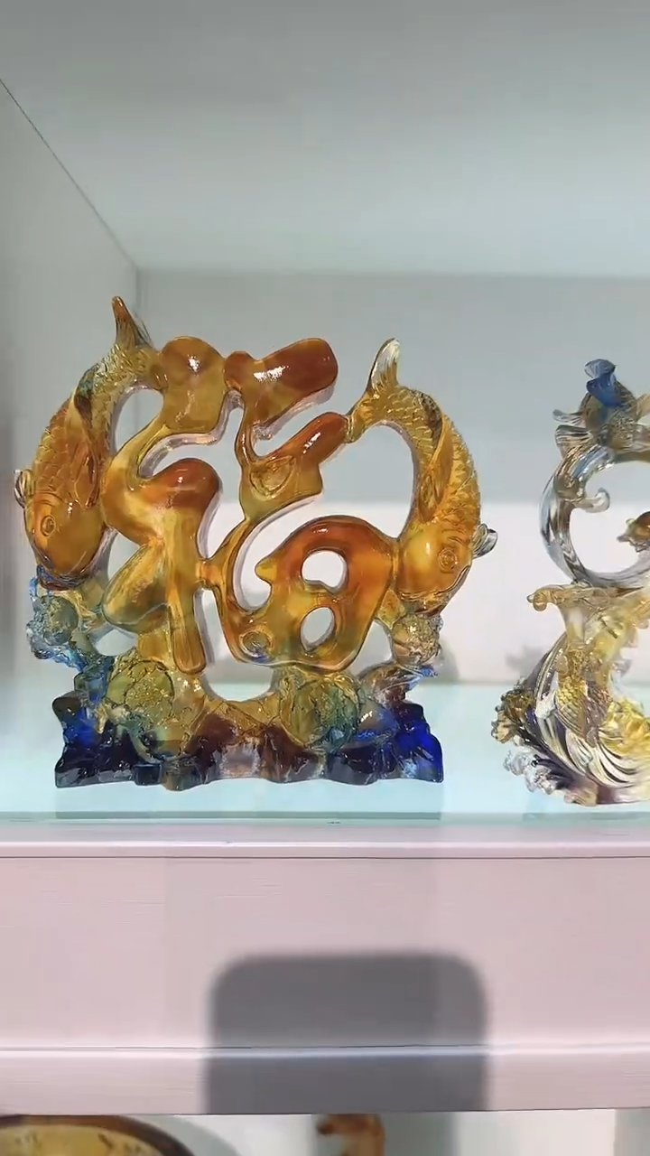 手工艺品琉璃福鱼