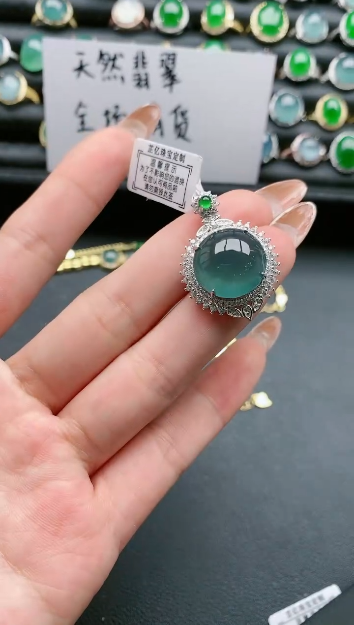 【闪购商品】翡翠戒指银S925镶嵌11111111