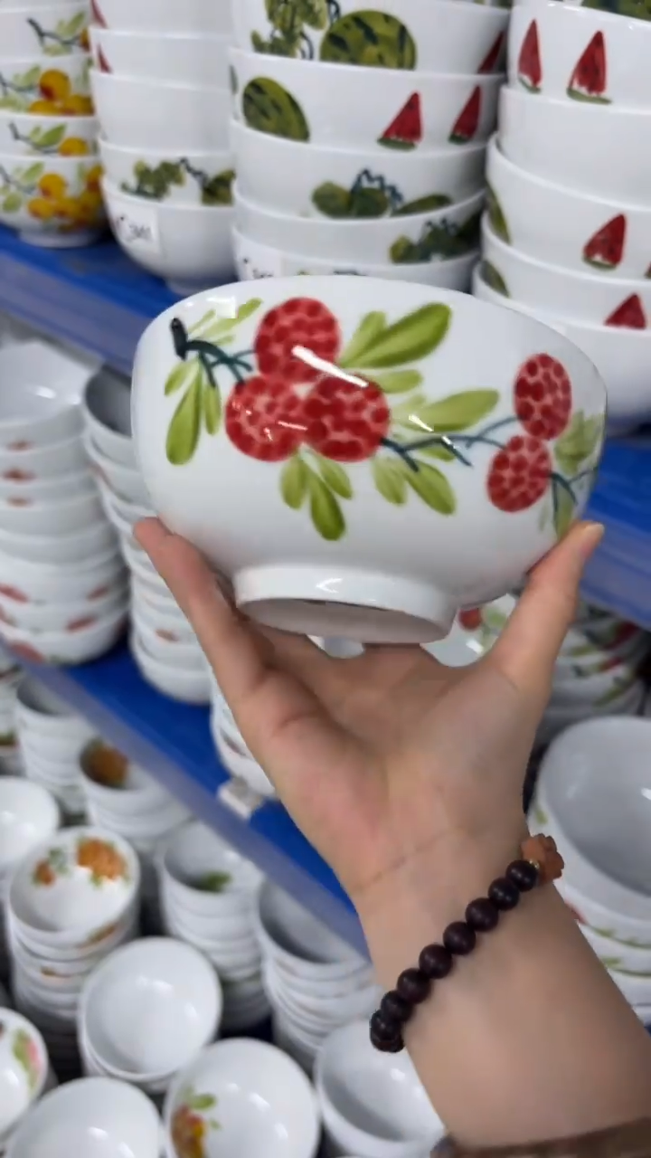 瓷片景德镇手绘釉中彩（食品级）小罗汉碗