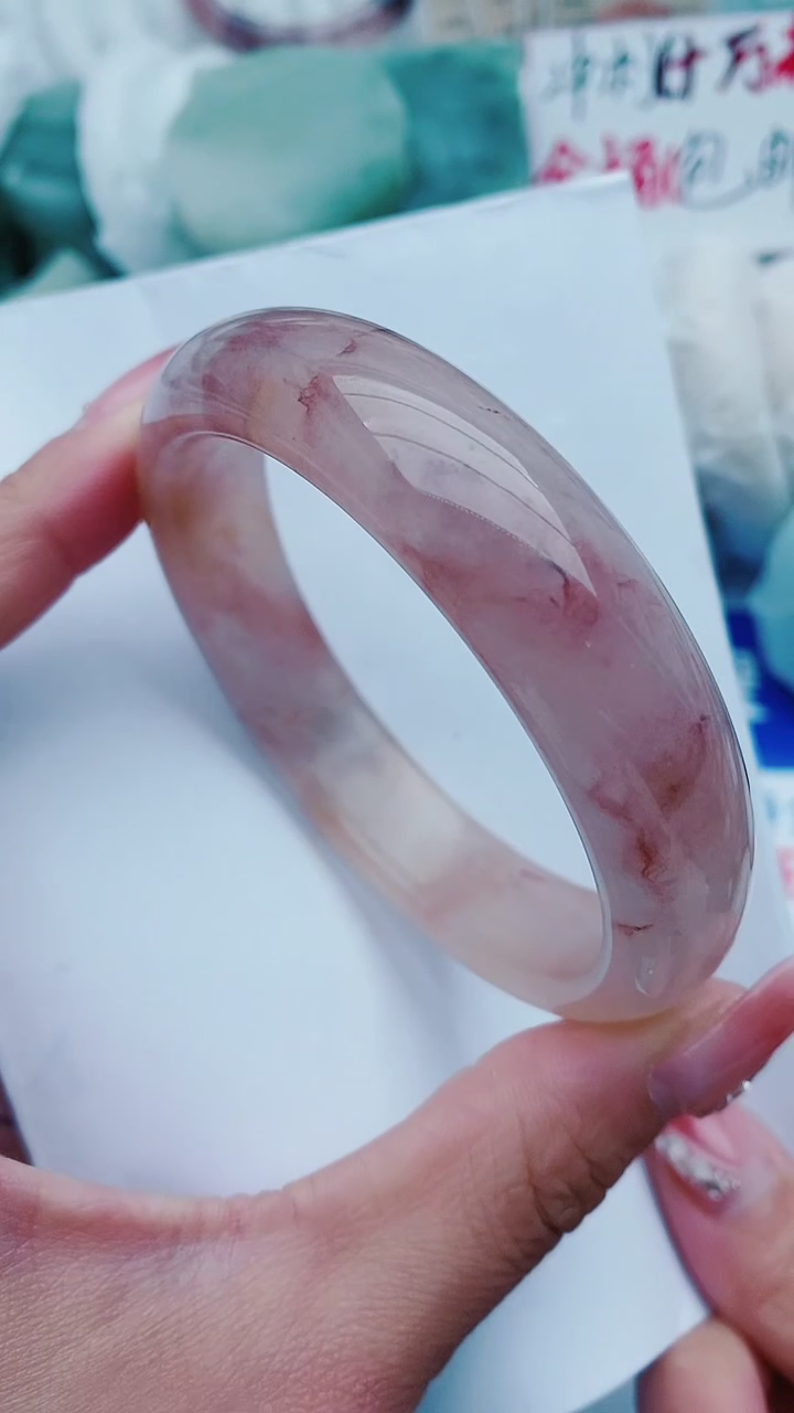 【闪购商品】石英质玉手镯未镶嵌C206-63-64