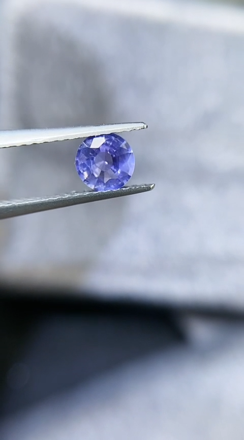 【闪购商品】定制蓝宝石定制未镶嵌无烧紫色0.48克拉天然